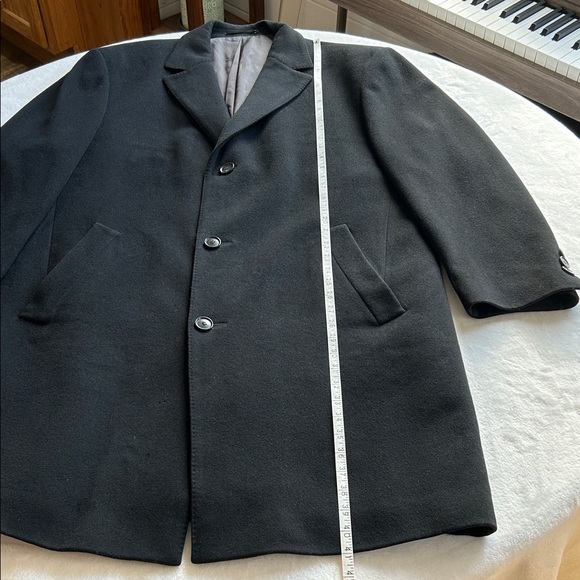 BOSS Hugo Boss Mens Long Black Coat. Wool and Cashmere. 56 (46 US Size) - Picture 8 of 17